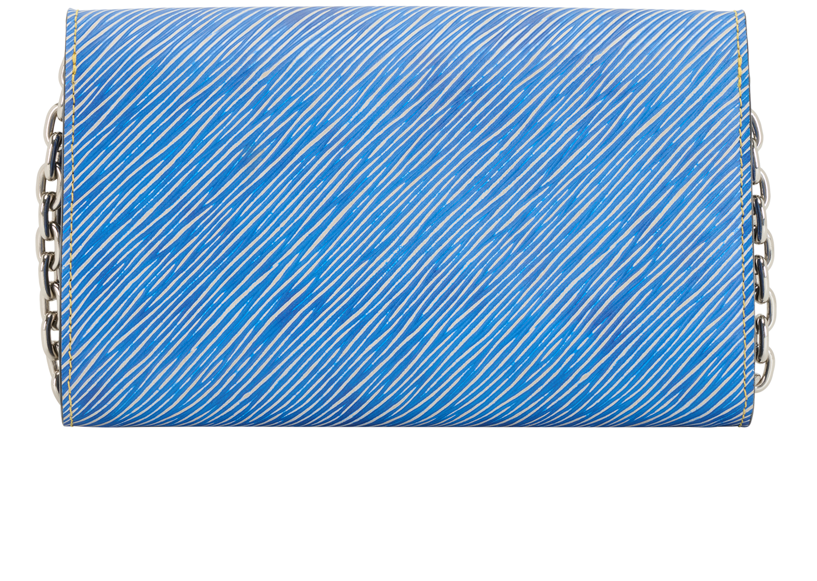 Pins Twist Wallet On Chain, &pound;850, Handbags, Blue, Leather, Back view